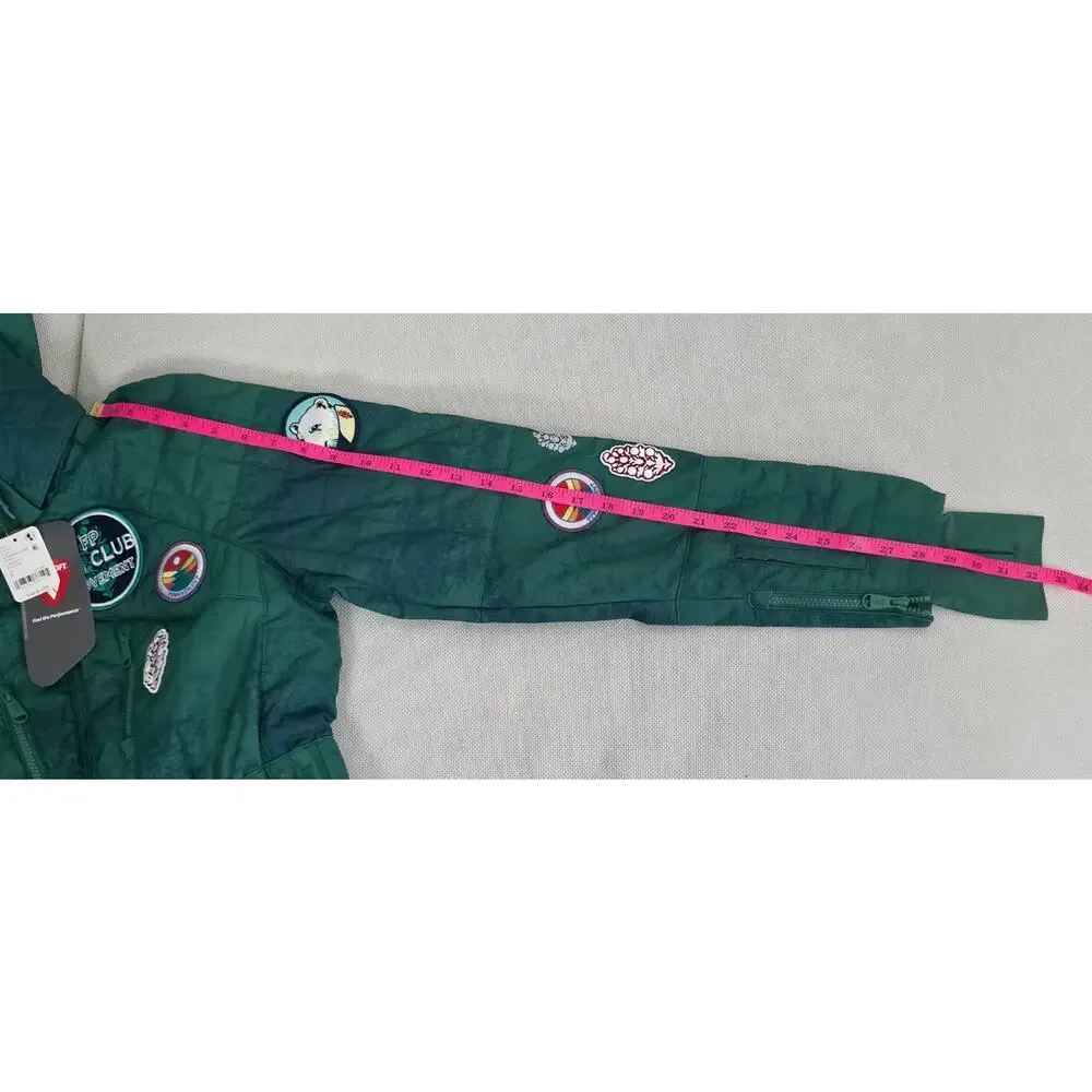 Free People FP Movement Evergreen Combo All Prepped Patch Ski Suit Sz Small NWT